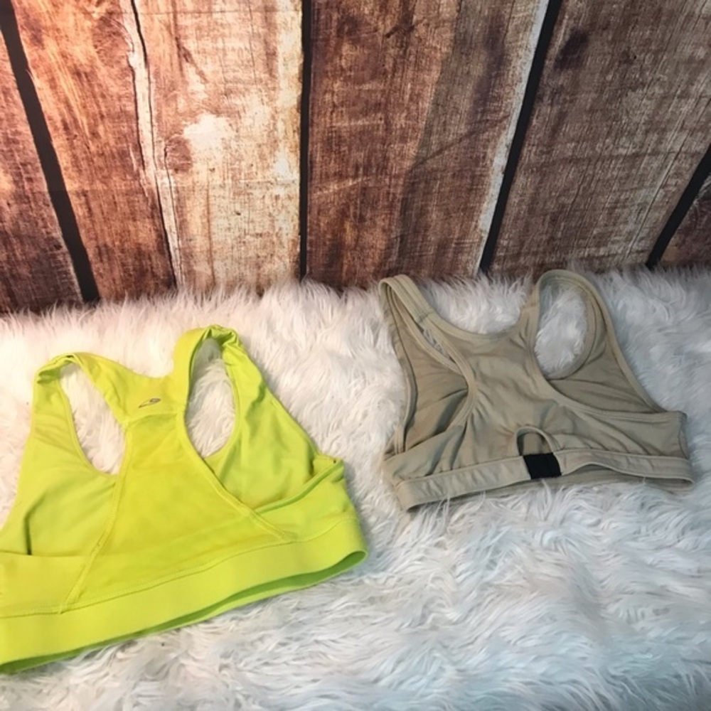 Lot of 2 Racerback Sports Bras, Small